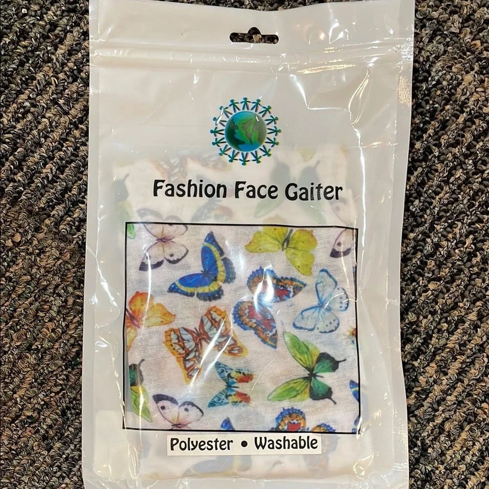 Butterfly Print Fashion Face Gaiter